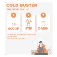 Bioteen Cold Buster Supplement Powder - Orange